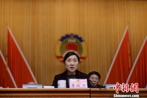 李微微當選為湖南省政協主席。唐小晴 攝